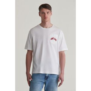 TRIČKO GANT POCKET GRAPHIC TSHIRT EGGSHELL obraz