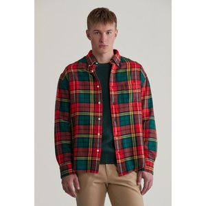 KOŠILE GANT REL TWILL TARTAN SHIRT BRIGHT RED obraz