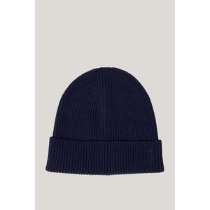 ČEPICE GANT WOOL RIBBED BEANIE EVENING BLUE obraz