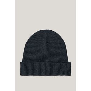 ČEPICE GANT WOOL RIBBED BEANIE CHARCOAL MELANGE obraz