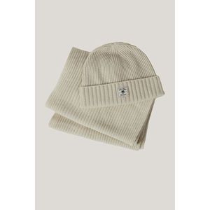 SET ČEPICE A ŠÁLA GANT BEANIE SCARF GIFT SET CREAM obraz