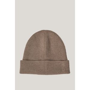 ČEPICE GANT FINE KNITTED WOOL BEANIE DRY SAND obraz