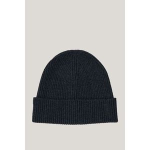 ČEPICE GANT FINE KNITTED WOOL BEANIE CHARCOAL MELANGE obraz