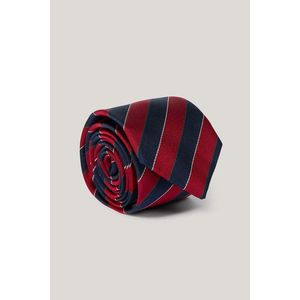 KRAVATA GANT STRIPED SILK TIE RUBY RED obraz