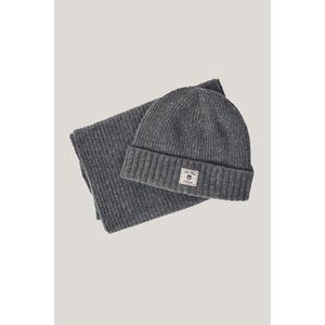 SET ČEPICE A ŠÁLA GANT BEANIE SCARF GIFT SET CHARCOAL MELANGE obraz