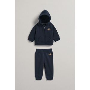 MIKINA GANT HOODIE WITH PANTS EVENING BLUE obraz