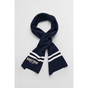 ŠÁLA GANT GANT 1949 STRIPED KNITTED SCARF EVENING BLUE obraz