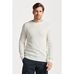 SVETR GANT COTTON PIQUE C-NECK EGGSHELL obraz