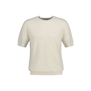 SVETR GANT PIQUE T-SHIRT CREAM obraz