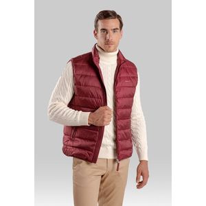 VESTA GANT LIGHT DOWN VEST WINE RED obraz