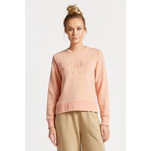 MIKINA GANT REG TONAL SHIELD C-NECK SWEAT GUAVA ORANGE obraz