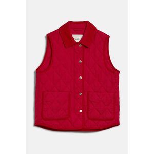 VESTA GANT QUILTED VEST WITH CORD DETAILS RUBY RED obraz