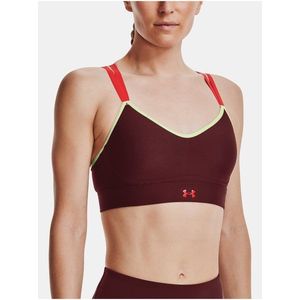 Vínová dámská sportovní podprsenka Under Armour UA Infinity Low Strappy obraz