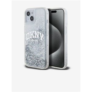 Liquid Glitter Arch Logo Zadní Kryt pro iPhone 14 Transparent DKNY obraz