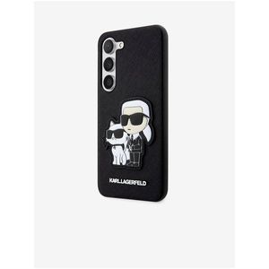 PU Saffiano Karl and Choupette NFT Zadní Kryt pro Samsung Galaxy S23+ Black Karl Lagerfeld obraz