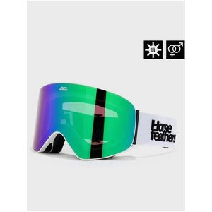 Snowboardové brýle Edmond - white/mirror green HORSEFEATHERS obraz