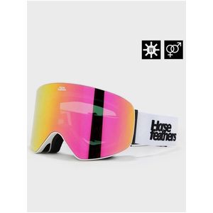 Snowboardové brýle Edmond - white/mirror pink HORSEFEATHERS obraz