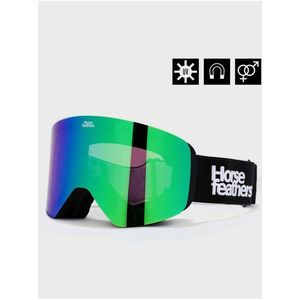 Snowboardové brýle Colt - black/mirror green HORSEFEATHERS obraz