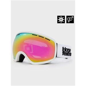 Snowboardové brýle Knox - white/mirror pink HORSEFEATHERS obraz