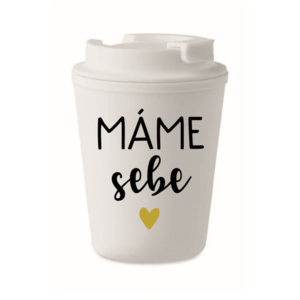 MÁME SEBE - bílý termohrnek 300 ml obraz