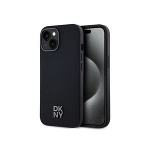 PU Leather Stack Logo Magsafe Zadní Kryt pro iPhone 14 Black DKNY obraz