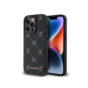 PU Karl Heads Pattern Magsafe Zadní Kryt pro iPhone 14 Pro Max Black Karl Lagerfeld obraz