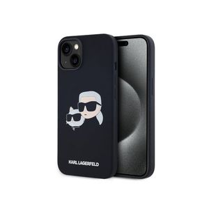 Liquid Silicone Double Heads Magsafe Zadní Kryt pro iPhone 14 Black Karl Lagerfeld obraz