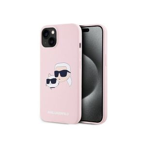 Liquid Silicone Double Heads Magsafe Zadní Kryt pro iPhone 14 Pink Karl Lagerfeld obraz