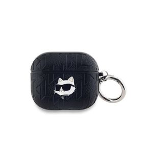 Karl Lagerfeld PU Embossed Choupette Head Pouzdro pro AirPods 3 Black obraz