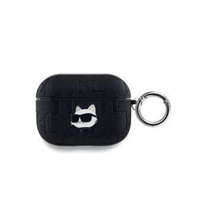 Karl Lagerfeld PU Embossed Choupette Head Pouzdro pro AirPods Pro Black obraz