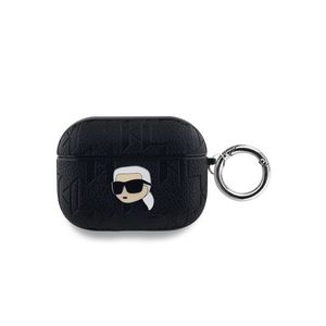 Karl Lagerfeld PU Embossed Karl Head Pouzdro pro AirPods Pro Black obraz