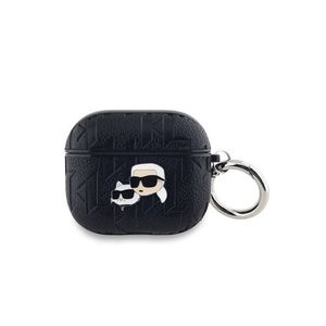 Karl Lagerfeld PU Embossed Karl and Choupette Heads Pouzdro pro AirPods 3 Black obraz