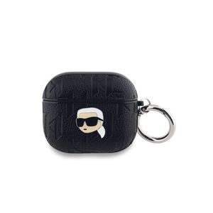 Karl Lagerfeld PU Embossed Karl Head Pouzdro pro AirPods 3 Black obraz