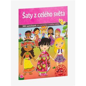 Šaty z celého světa - kniha samolepek obraz