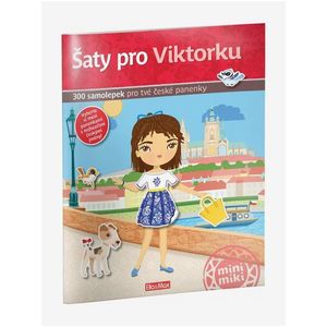 Šaty pro VIKTORKU ─ Kniha samolepek obraz