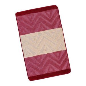 Koupelnová předložka 60x100cm chevron burgundy Bellatex obraz