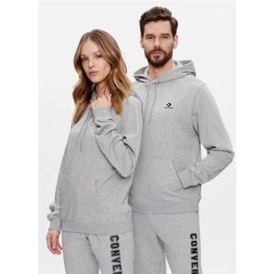 Converse STANDARD UNI FIT LEFT CHEST STAR CHEV EMB HOODIE FT Unisex mikina, šedá, velikost obraz