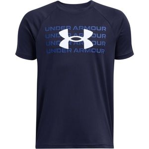 Under Armour TECH LOGO Chlapecké triko, tmavě modrá, velikost obraz