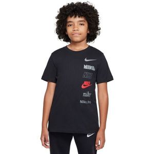 Nike NSW TEE LOGO Chlapecké triko, černá, velikost obraz