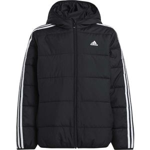 adidas ESSENTIALS 3-STRIPES PADDED Dětská bunda, černá, velikost obraz