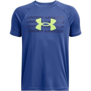 Under Armour TECH LOGO Chlapecké triko, modrá, velikost obraz