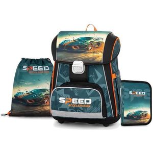 Oxybag SET AUTO Školní set, tmavě zelená, velikost obraz