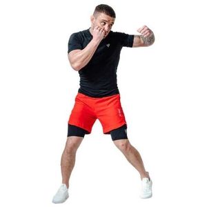 RDX T16 COMPRESSION MMA SHORTS 2V1 Kraťasy na MMA, červená, velikost obraz