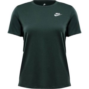 Nike SPORTSWEAR CLUB Dámské tričko, tmavě zelená, velikost obraz