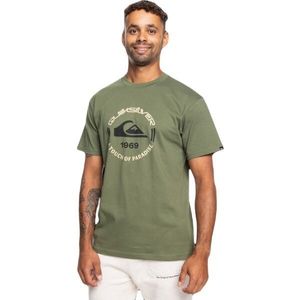 Quiksilver CIRCLE LOGO SS Pánské triko, khaki, velikost obraz