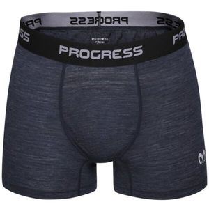 PROGRESS WARRIOR Pánské merino boxerky, tmavě modrá, velikost obraz