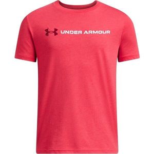 Under Armour WORDMARK Chlapecké triko, červená, velikost obraz