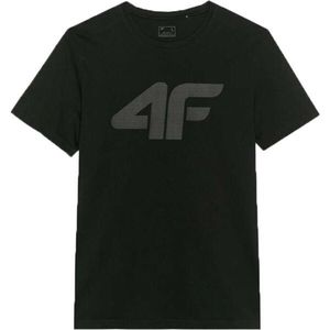 4F T-SHIRT BASIC Pánské tričko, černá, velikost obraz