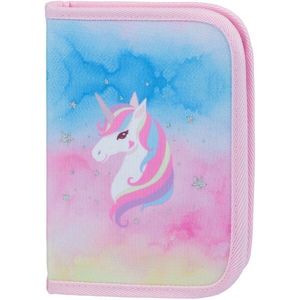 BAAGL CLASSIC CASE RAINBOW UNICORN Školní penál klasik, růžová, velikost obraz