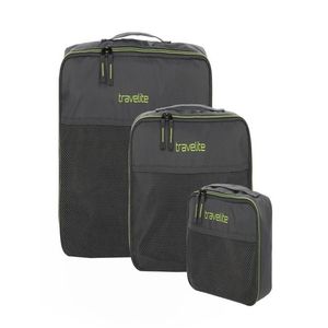 Travelite Packing Cubes S, M, L Anthracite Sada Šedá obraz